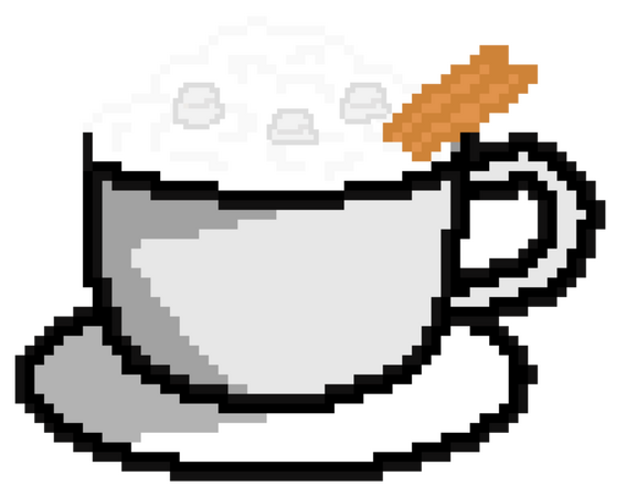 Colored. Old pixel art.